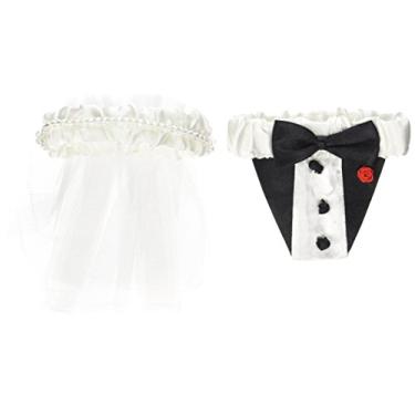 Imagem de Darice VL20251 Capa decorativa de vidro champanhe Bride and Groom