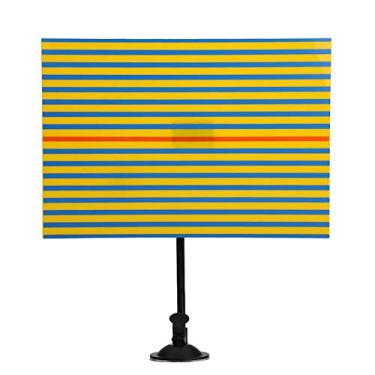 Imagem de para lâmpada led multilinha para amassados Placa de linha Acrílico sem pintura Reparação de dentes Ferramenta de remoção de amassados Verificação de placa de linha refletora Cor amarela e azul