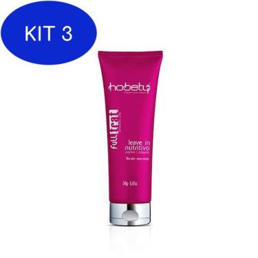 Imagem de Kit 3 Hobety Shampoo Nutritivo Full Trat 240Ml