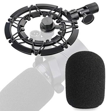 Imagem de Suporte de choque Shure SM7B com filtro pop, compatível com microfone Shure SM7B da YOUSHARES
