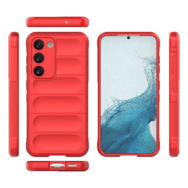Imagem de Capas de silicone de cor sólida fashion Samsung Galaxy S 23 S23 Ultra S23plus 5G capa traseira moldura protetora à prova de choque Samsung S23 Plus S23ultra 5G carcaça (vermelho, Samsung S23 5G)