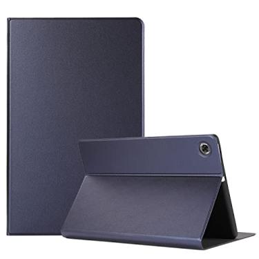 Imagem de Capa ultrafina para Lenovo Tab M10 Plus Capa de tablet de 10,6 polegadas (3ª geração), capa traseira de TPU multi macio hibernar/despertar, capa protetora fina à prova de choque para tablet capa traseira (cor: azul escuro)