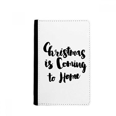 Imagem de Porta-passaporte com citação de Natal está chegando para casa Notecase Burse carteira porta-cartão, Multicolor