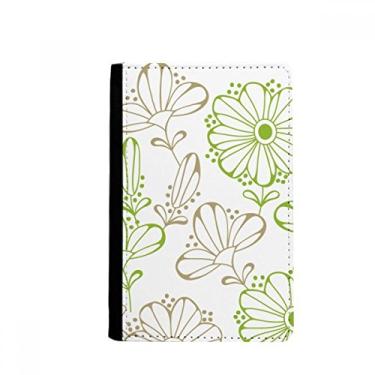 Imagem de Porta-passaporte com estampa decorativa de flores frescas para desenho de grama notecase burse capa para cartão, Multicolor