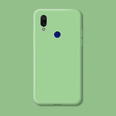 Imagem de Capa macia de silicone doce para Xiaomi Redmi Note 5 6 7 8 8T Pro 5A 6A 7A 8A S2 GO K20 Capa colorida sólida fosca, Verde Matcha, Para Redmi 5