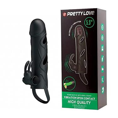 Imagem de Capa Peniana Extensora com Anel para Escroto e Vibrador 14 x 3,3 - Sex shop