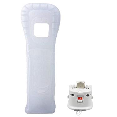 Imagem de OSTENT Motionplus Motion Plus + capa de silicone para controle remoto Nintendo Wii Game Color White