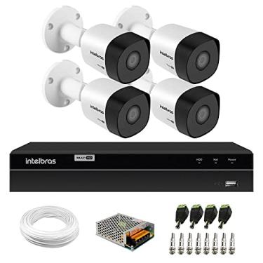 Imagem de Kit 4 Câmeras Bullet Hd 720p Vhd 3130 B G6 3,6mm - 30m Ip67 + Dvr Gravador de Video Inteligente Intelbras Mhdx 1204 4 Canais H.265+