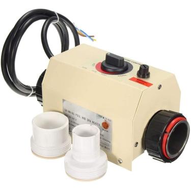 Imagem de Termostato elétrico automático de piscina 220V 2KW, aquecedor de água elétrico inteligente, controlador de temperatura amplamente utilizado em mini piscina, SPA, piscina (2KW)