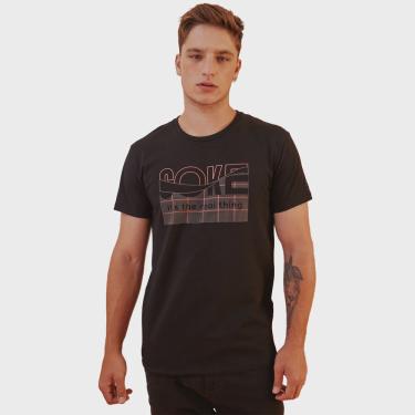 Imagem de Camiseta Coca Cola Slim V23 Preto Masculino