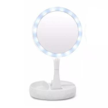 Imagem de Espelho De Luz Led Dobrável Aumenta 10X Maquiagem Portátil - Bc Bora C
