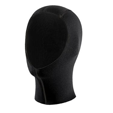Imagem de Roupa de neoprene com capuz para mergulho com capuz elástico para cabeça à prova d'água para térmico touca de tação para vegação subaquática, 5mm L a XL