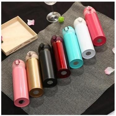 Imagem de Garrafa Térmica 500ml Aço Inquebrável Trava Vacuum Cup Casa e trabalho e academia-Unissex