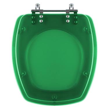 Imagem de Assento Sanitário Poliester Thema Verde Translucido para vaso Incepa