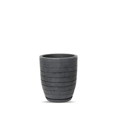 Imagem de Vasart Relevo Vaso de Flores, Antique Preto, 24x28cm, 1 Unidad