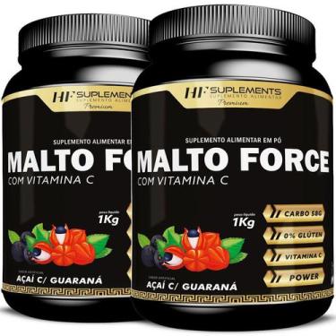 Imagem de Kit 2 Malto Force Maltodextrina Com Vitamina C 1Kg Hf - Hf Suplements