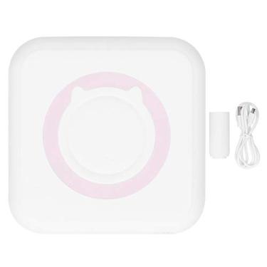 Imagem de Impressora De Etiquetas, Mini Impressora De Etiquetas Bluetooth Sem Fio, Máquina Fabricante De Etiquetas Para Smartphone - Impressora Térmica Portátil De Bolso Com Resolução De 200 Dpi(rosa)