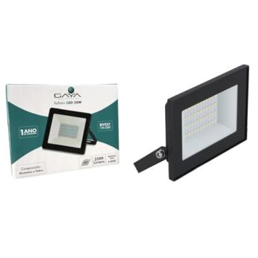 Imagem de Gaya Refletor LED 50W 6000K 3500Lm IP66 Bivolt Preto