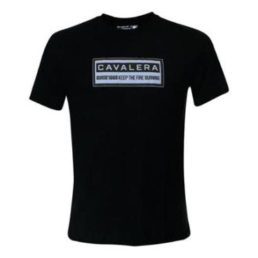 Imagem de Camiseta Cavalera Indie Type Box Preta Masculina-Masculino