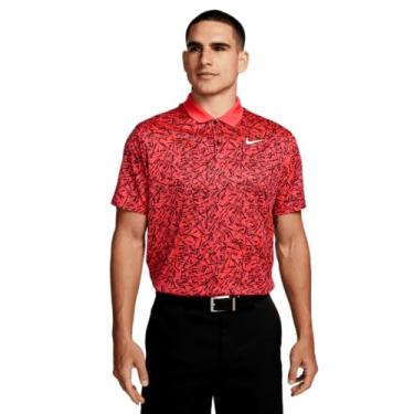 Imagem de Nike Camisa polo masculina de golfe Dri-Fit Victory+, Laranja (Ember), M