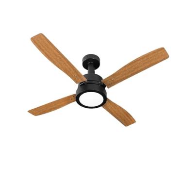 Imagem de Venti-Delta Vintage Ventilador de Teto 3 Velocidades com Luminária 127v Preto/Mogno