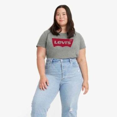 Imagem de Camiseta Levi's Clássica Perfect Plus Size Feminina Cinza-Feminino