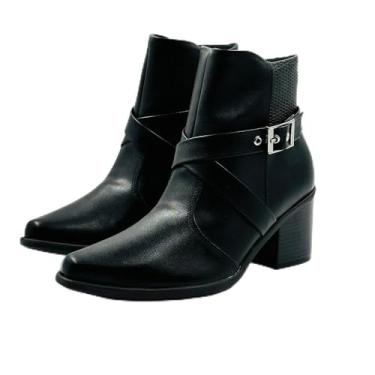 Imagem de Bota Piccadilly Cano Curto Salto Médio Feminina
