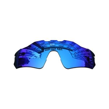 Imagem de Vonxyz Lentes de substituição para óculos de sol Oakley Radar EV XS Path OJ9001 - Ice MirrorCoat Polarizadas