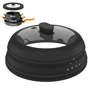 Imagem de Capa contra respingos de micro-ondas, capa dobrável de silicone para micro-ondas com vi...