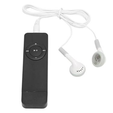 Imagem de Leitor de MP3 Mini Som Sem Perdas Com Suporte para Leitor de Música de até 64 GB para Estudantes Em Viagens (Preto)