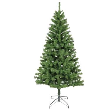 Imagem de Árvore De Natal 1,80 m Pinheiro Luxo 650 Galhos Cheia Resistente Tradicional Verde Premium Base de Metal Pés Emborrachados