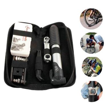 Imagem de Kit Reparos Emergencia Para Bike Remendo Chave Bomba De Ar - BELLATOR
