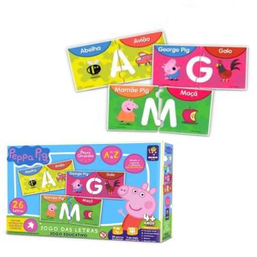 Imagem de Quebra Cabeça Alfabeto Porquinha Peppa Pig Letras Simbolosos - Mimo, C