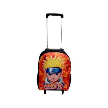 Imagem de Mochila Escolar Naruto Carrinho Menino Preta - DB