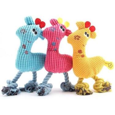 Imagem de Brinquedo Bichinhos De Pelúcia E Corda Pet Para Cães Cachorros Burrinh