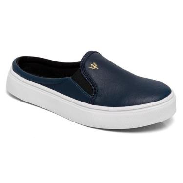 Imagem de Tênis Feminino Mule Slip On Calce Fácil - J.REI MULTMARCAS, Azul, 37, 