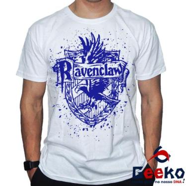 Imagem de Camiseta Corvinal 100% Algodão Hogwarts Harry Potter Ravenclaw Geeko S