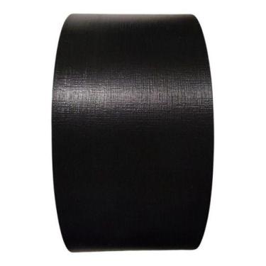 Imagem de Fita Pvc Para Mdf Preto Trama 64mm X 20m Resistente Moveis - REHAU