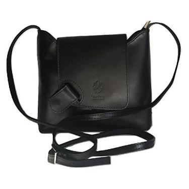 Imagem de LaGaksta Bolsa tiracolo de couro Isabella, Preto, Medium