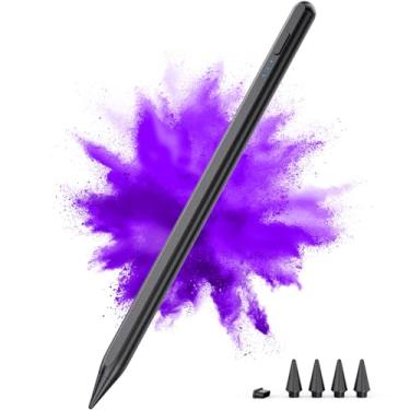 Imagem de Caneta Stylus para iPad 2018-2023, carregamento rápido 2x compatível com Apple iPad Pencil 2ª geração, rejeição de palma, sensibilidade de inclinação para iPad 10/9/8/7/6, iPad Pro 11/12,9 polegadas