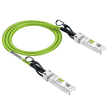 Imagem de 10Gtek [Cabo SFP+ DAC de cor verde 10G - Cabo Twinax SFP para dispositivos Ubiquiti UniFi, 1 metro (1 m)