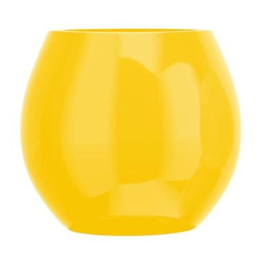 Imagem de Vaso Fibra De Vidro Decoração 40cm Estilo Vietnamita Plantas (Amarelo)