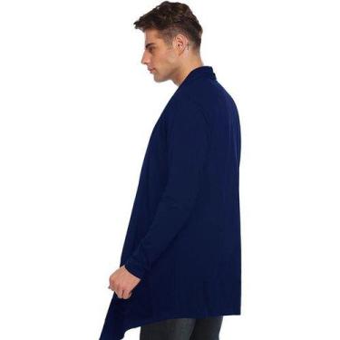 Imagem de Casaco Cardigan Masculino Estilo - Slim Fitness, Azul marinho, G