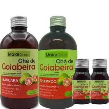 Imagem de Kit Chá de Goiabeira Shampoo - Máscara 250ml- 02 Tônico 30ml - Make Gr