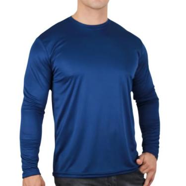Imagem de Camisas Segunda Pele Térmica Proteção Solar UV 50 Dry Fit - TRV, P, Az