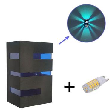 Imagem de 5 Arandelas Massuia Preta + 5 Lâmpadas - Escolha sua Lente Favorita - 
