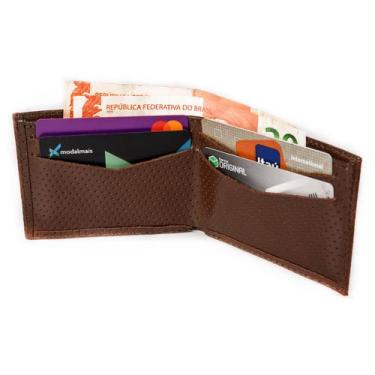 Imagem de Carteira Social Moda Atual 100% Couro Porta Cnh Cpf Rg - Okezzi, Preto