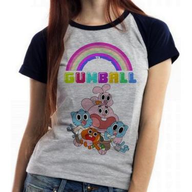 Imagem de Baby look blusa feminina ou Camiseta unissex incrivel mundo gumball - 