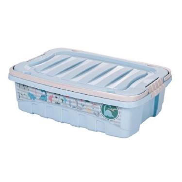 Imagem de Caixa Organizadora Infantil Decorada 8,5 litros Plasutil , Dino