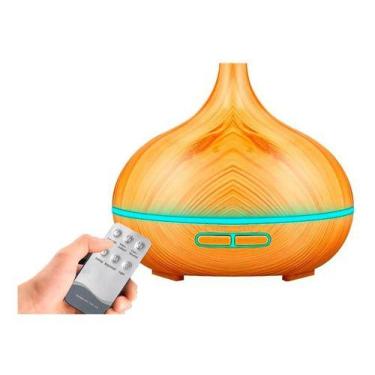 Imagem de 1x Difusor De Aromas Umidificador Ultrassônico Tipo Madeira - Mr Venda